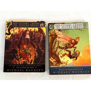 The Sisters Grimm Series By Michael Buckley The Everafter War amd The Unusual Su